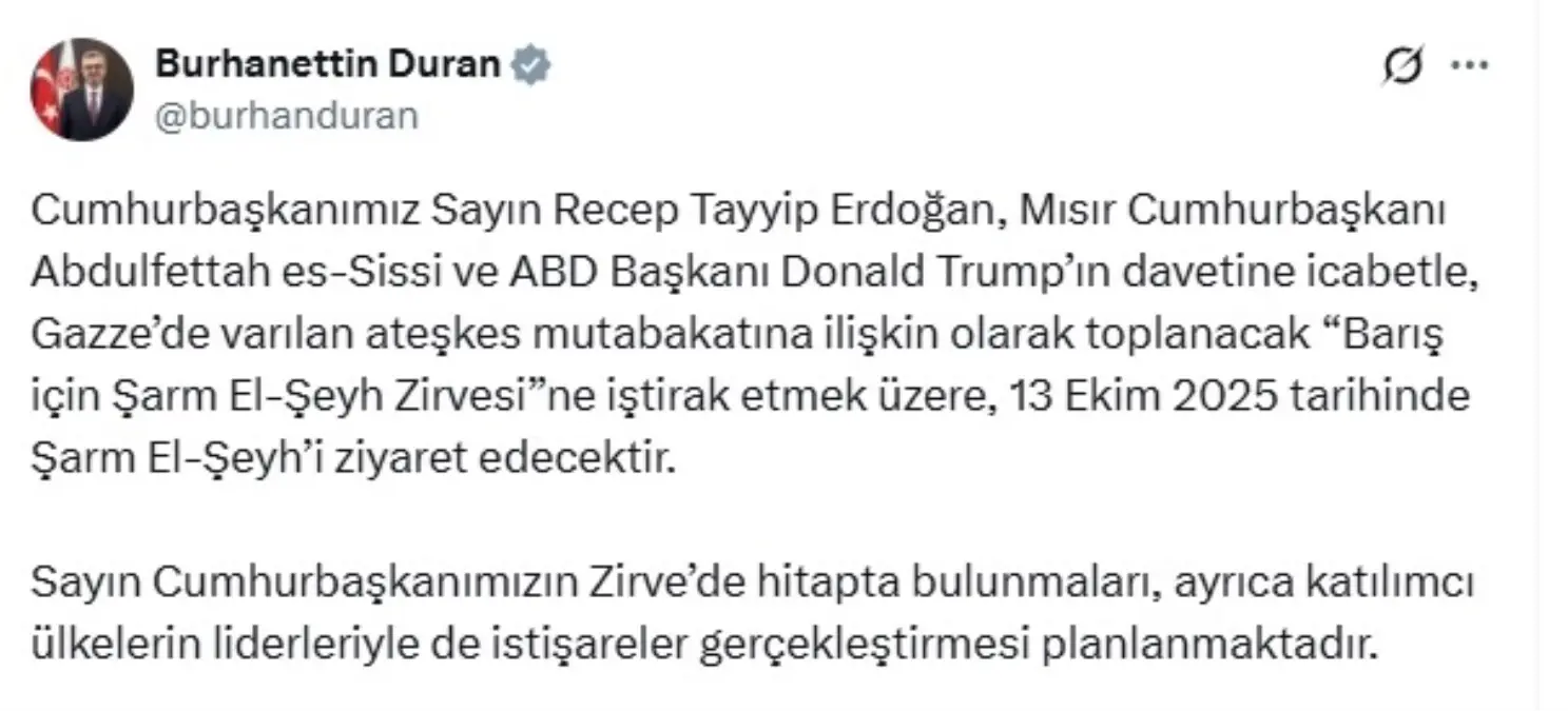 cumhurbaskani erdogan baris zirvesi icin misira gidiyor si5OBJZf.jpg