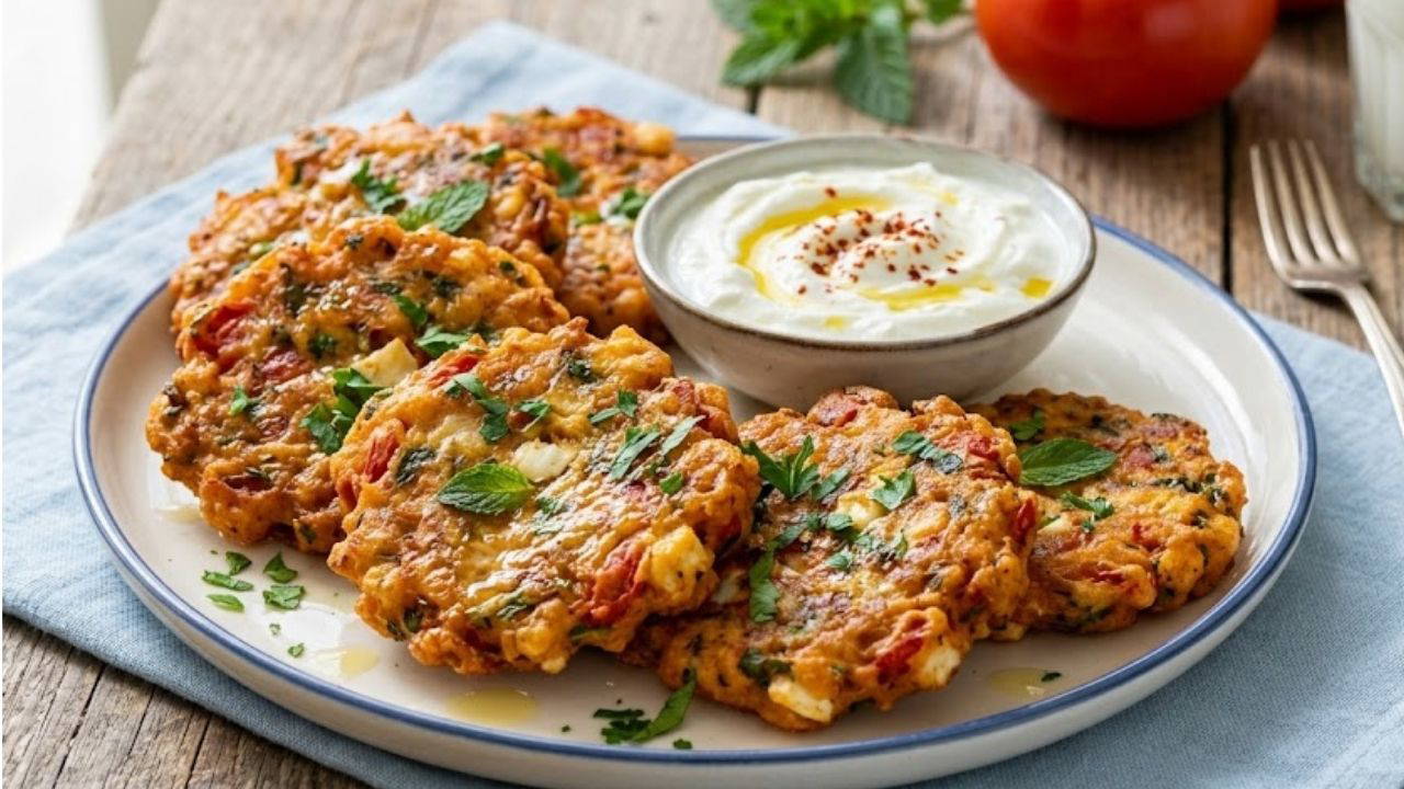 Yaz sofralarini susleyen lezzet peynirli domates mucveri tarifi EAClxud5